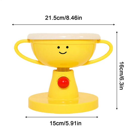Adjustable cat bowl and cat food feeding bowl